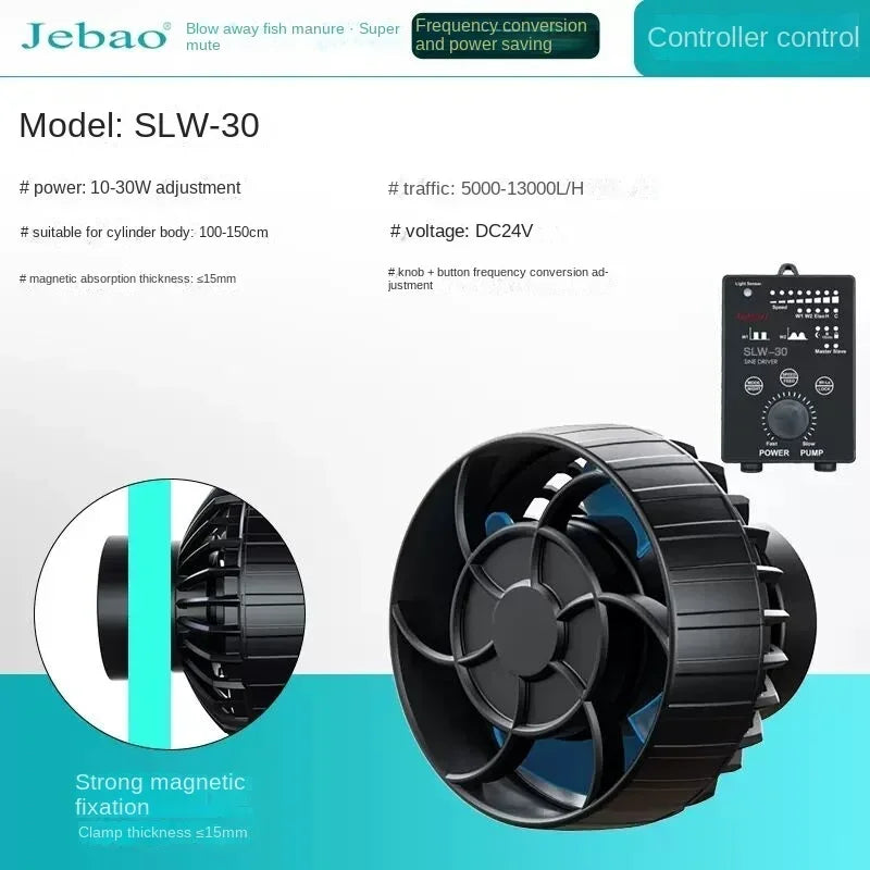jebao SLW-3 SLW-5 SLW-10 SLW-20 SLW-30 fish tank mini wave pump sea tank aquarium intelligent surf pump flow pump frequency