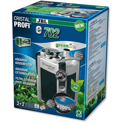 JBL - Filtre CristalProfi e702 greenline - Filtre extérieur pour aquariums de 60 à 200 litres