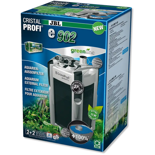 JBL - Filtre CristalProfi e902 greenline - Filtre extérieur pour aquariums de 90 à 300 litres