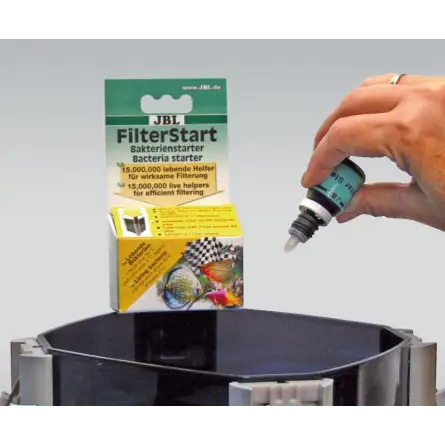 JBL FilterStart 10ml - Bactéries pour filtres neufs ou nettoyés d'aquarium