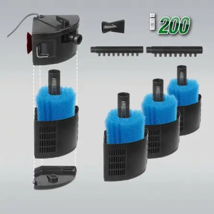 JBL - Filtre CristalProfi i200 greenline - Filtre interne pour aquarium de 130 à 200 litres