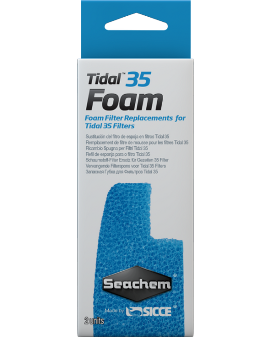 Seachem - Mousse pour filtre Tidal 35 - 2pcs